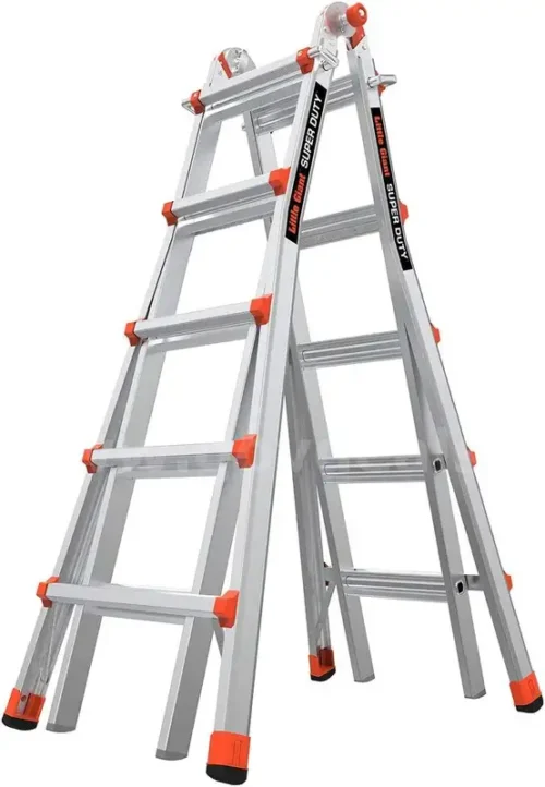 Little Giant Ladders, Super Duty, M13, 13 foot, Multi-Position Ladder, Aluminum, Type 1AA, 375 lbs weight rating, (10401)