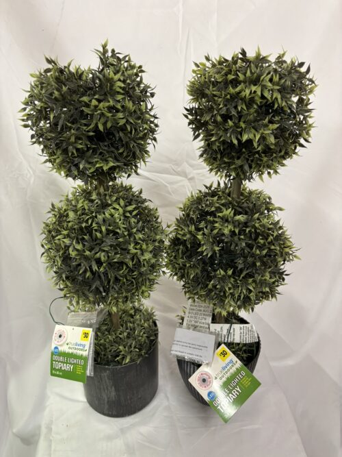 LED Double Lighted Topiary