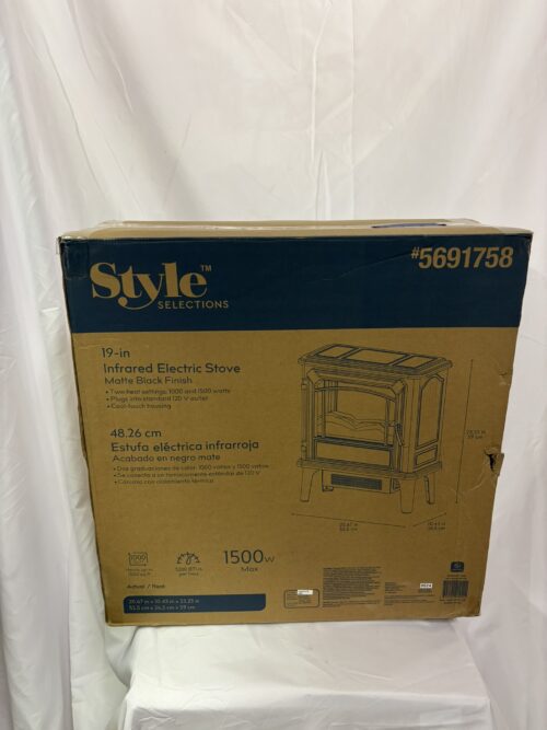 Style Selections 19in Infrared Electric Stove - Image 2