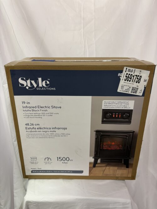 Style Selections 19in Infrared Electric Stove